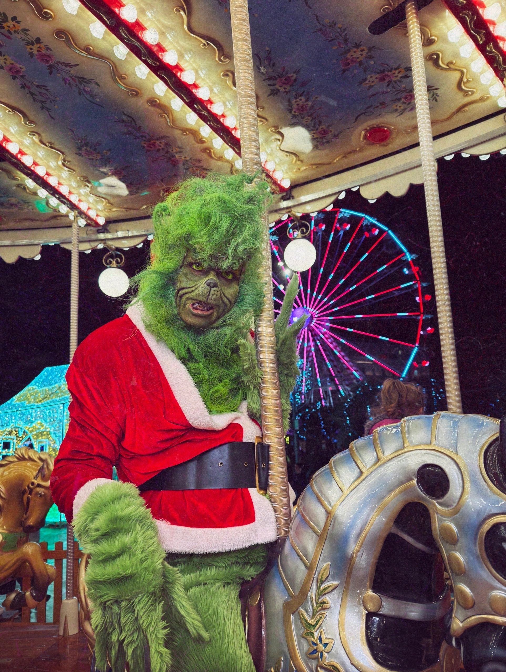 Henry Galea as the Grinch for a Valletta public creative campaign