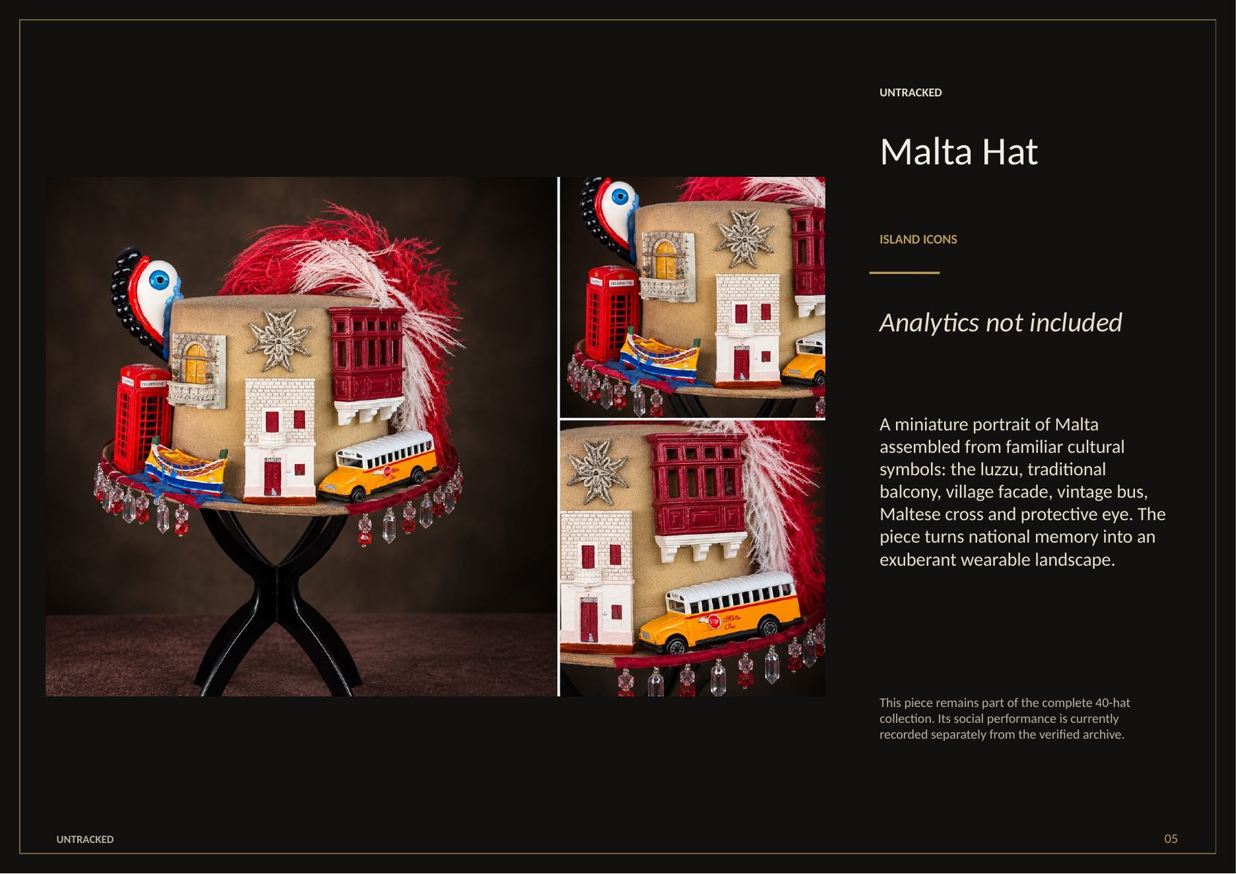 Malta Hat catalogue plate from The Lockdown Collection by Henry Galea